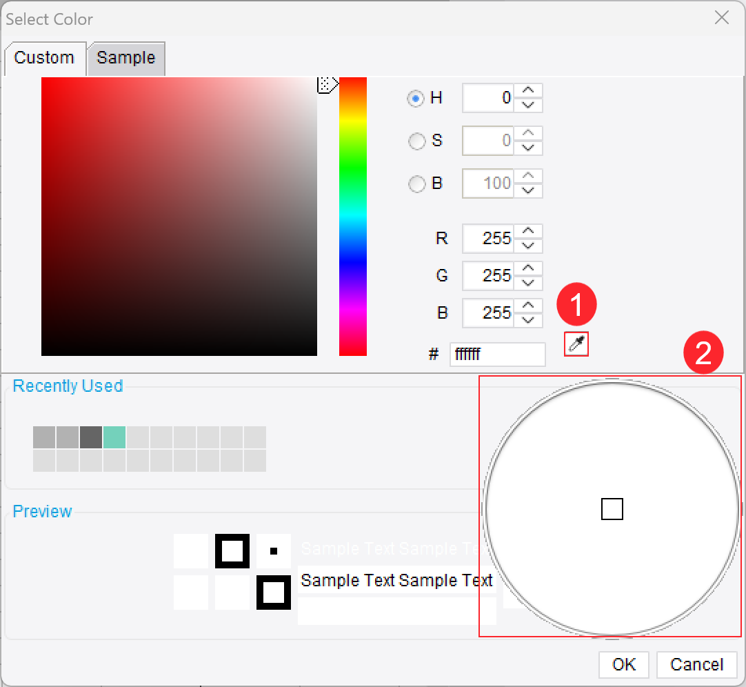 Designer Color Panel-FineReport Help Document