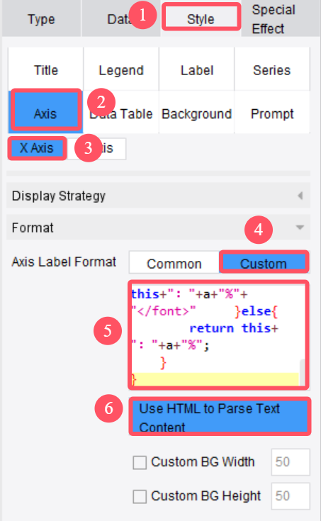 Displaying Value Indicators on the Category Axis-FineReport Help Document
