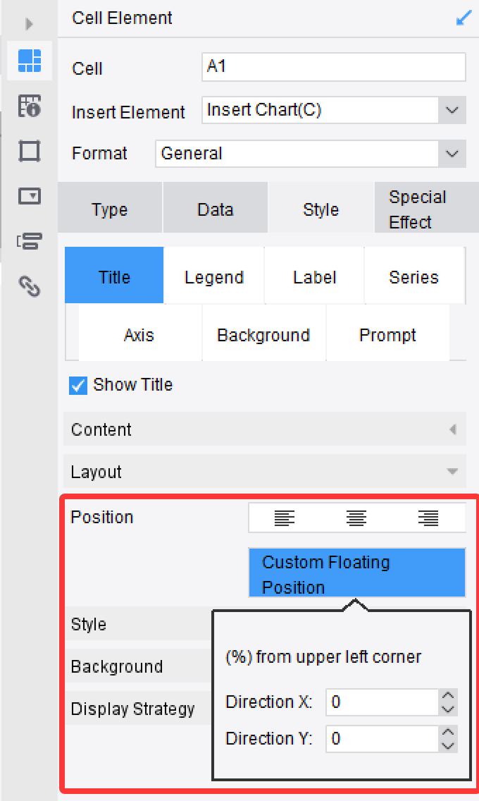 Chart Title-FineReport Help Document
