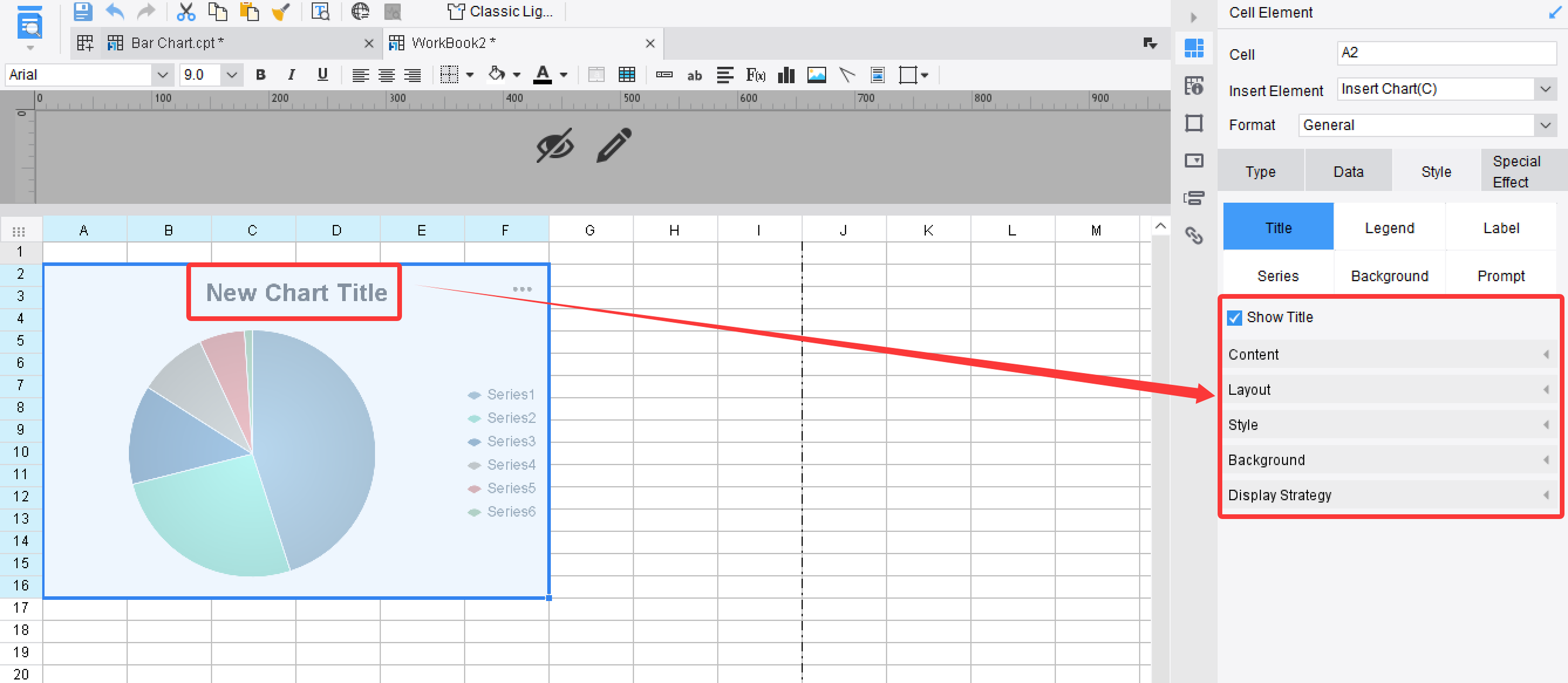 Chart Title-FineReport Help Document