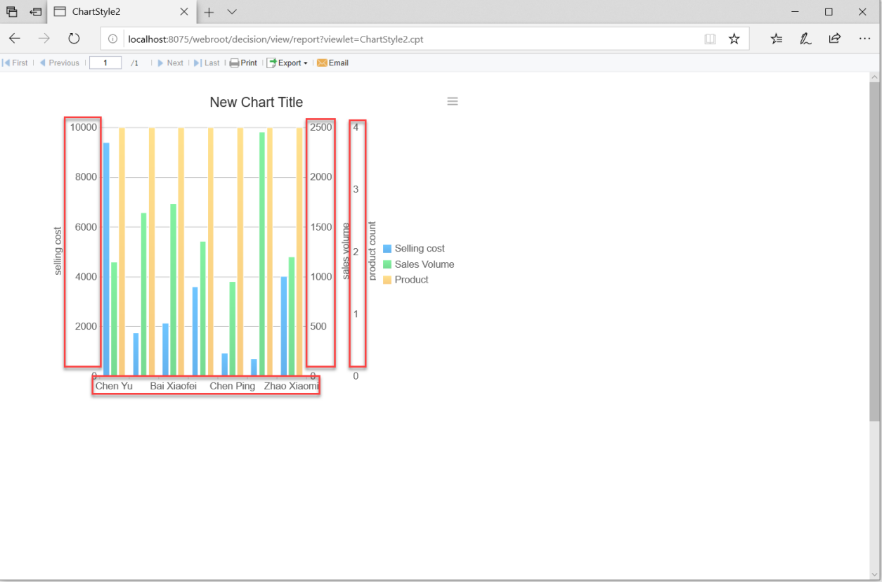 Chart Axis-FineReport Help Document