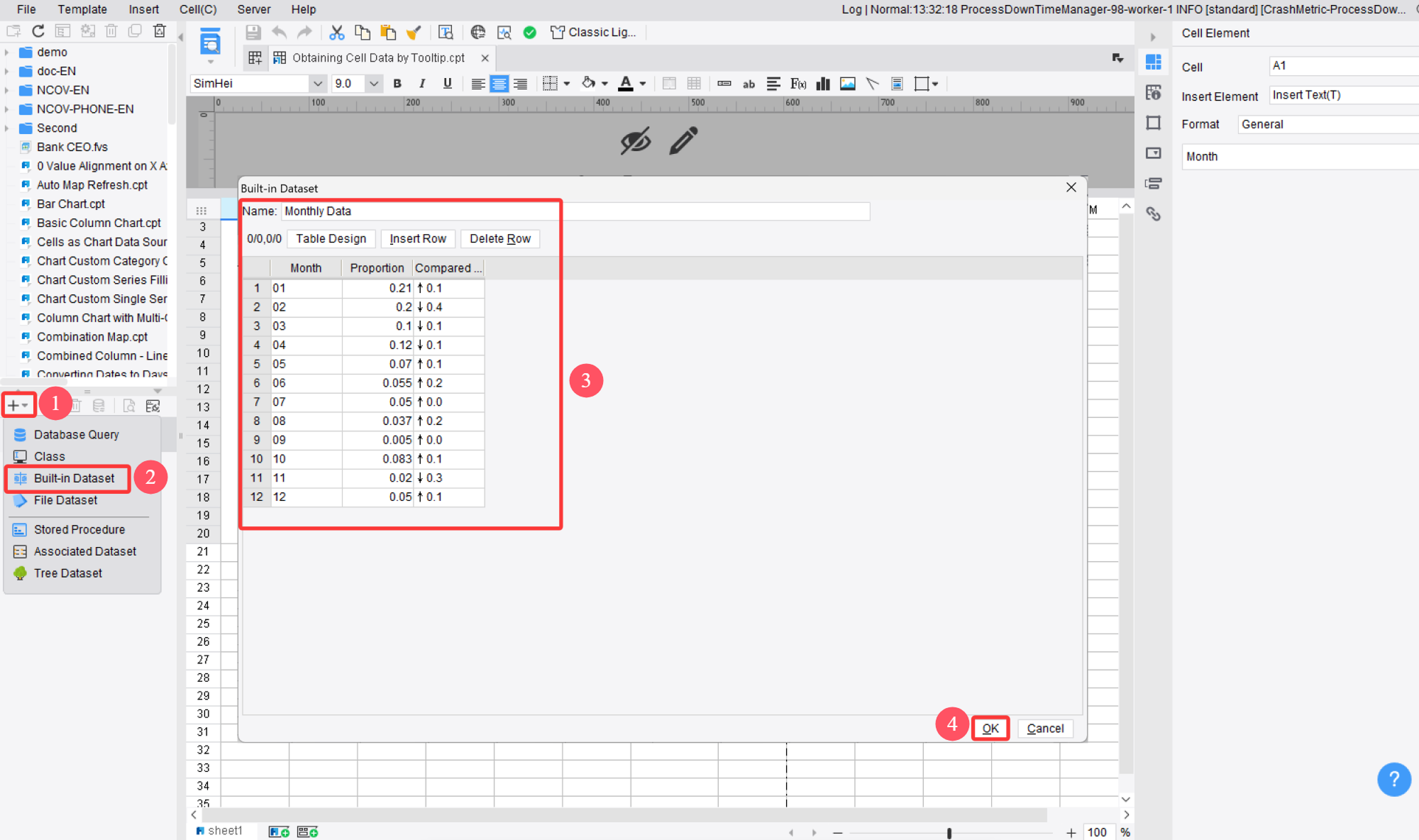 Table Tooltip Cell Example Design Obtaining Cell Data by Tooltip-FineReport Help Document