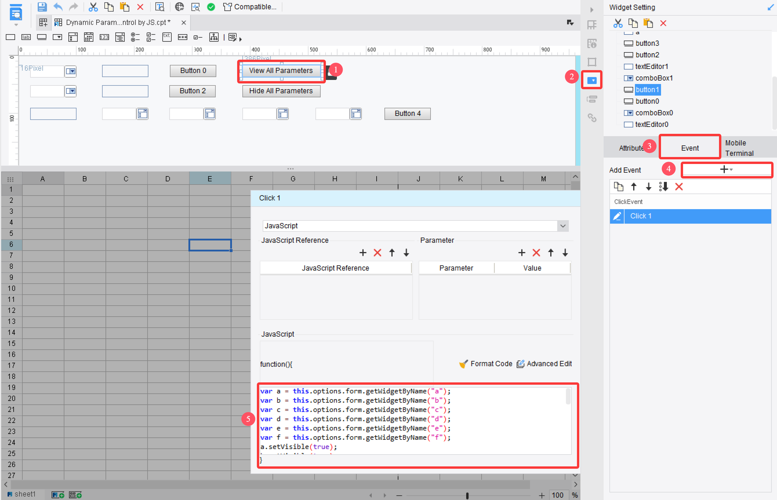Dynamic Parameter Hiding and Parameter Panel Height Control by JS ...