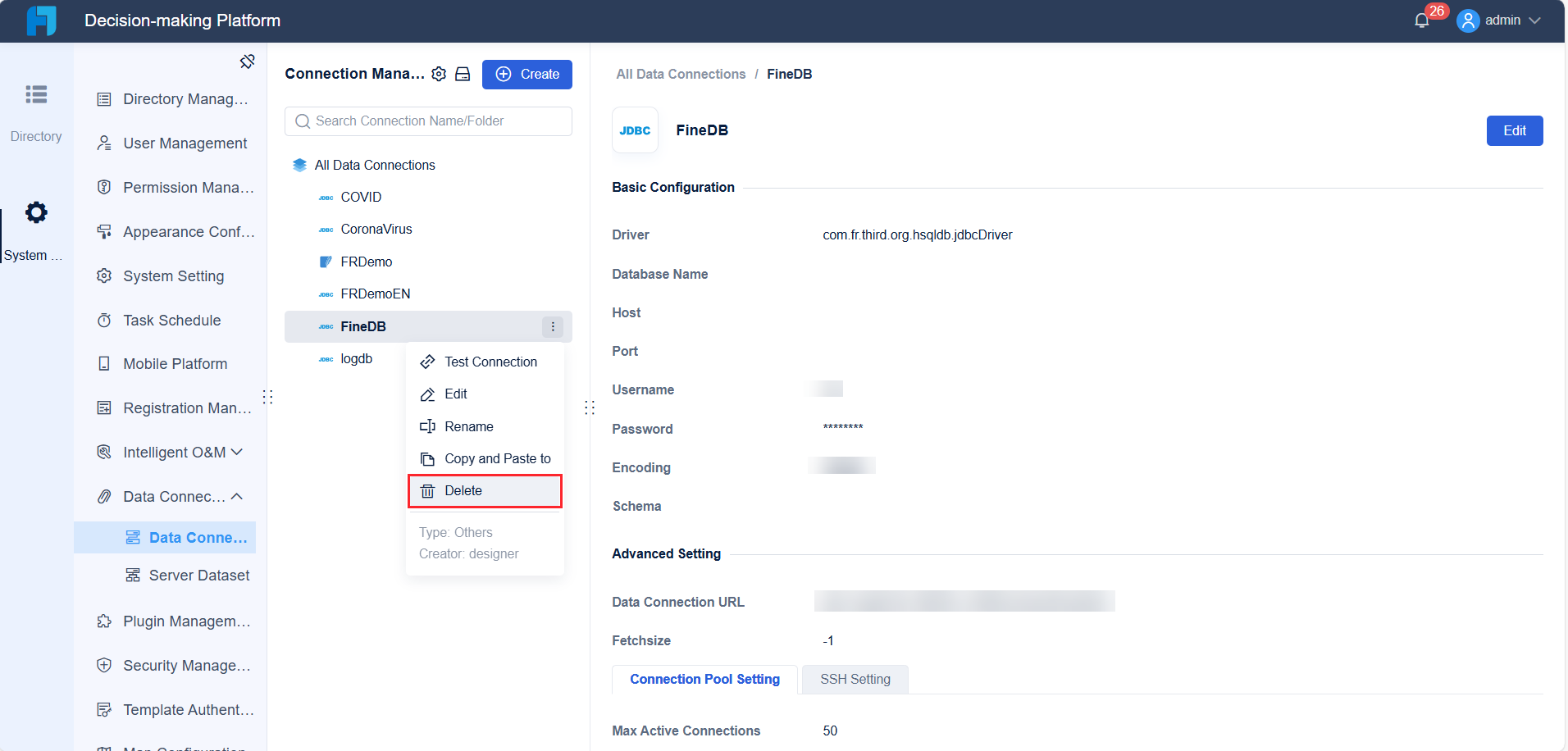 Configuring MariaDB Databases-FineReport Help Document
