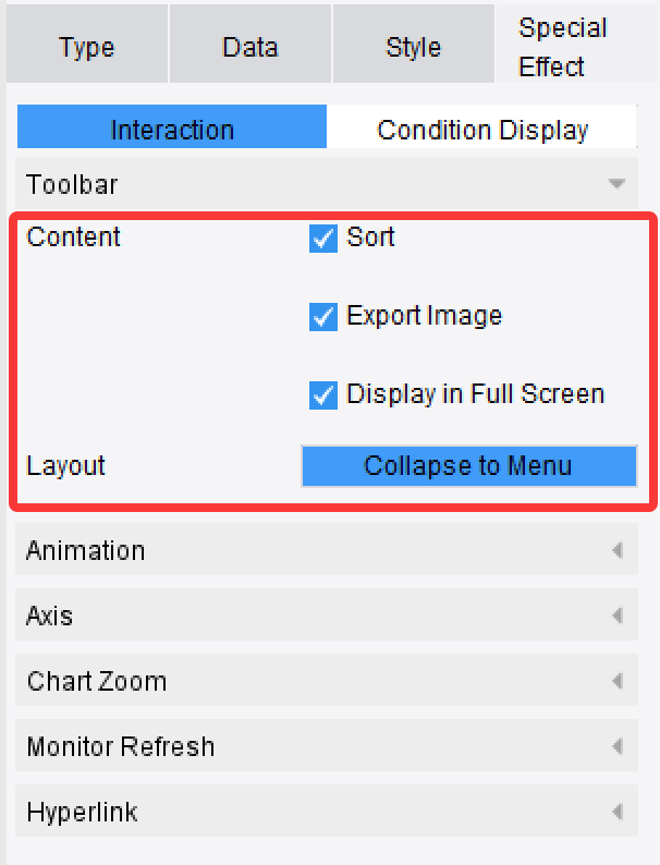 Chart Toolbar-FineReport Help Document