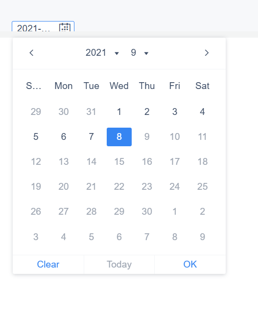 Exclusive API for Date Widget-FineReport Help Document