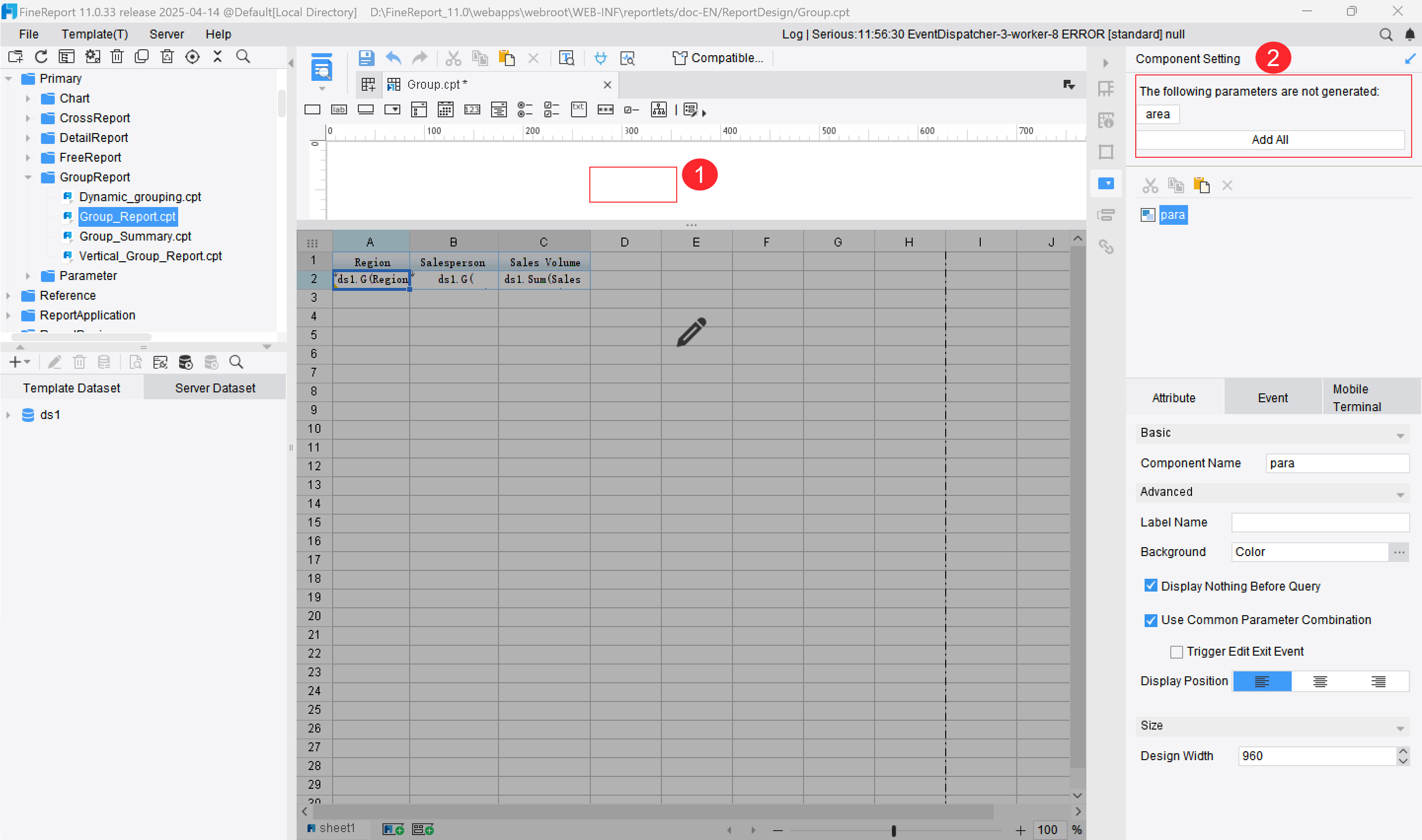 Global Parameter-FineReport Help Document