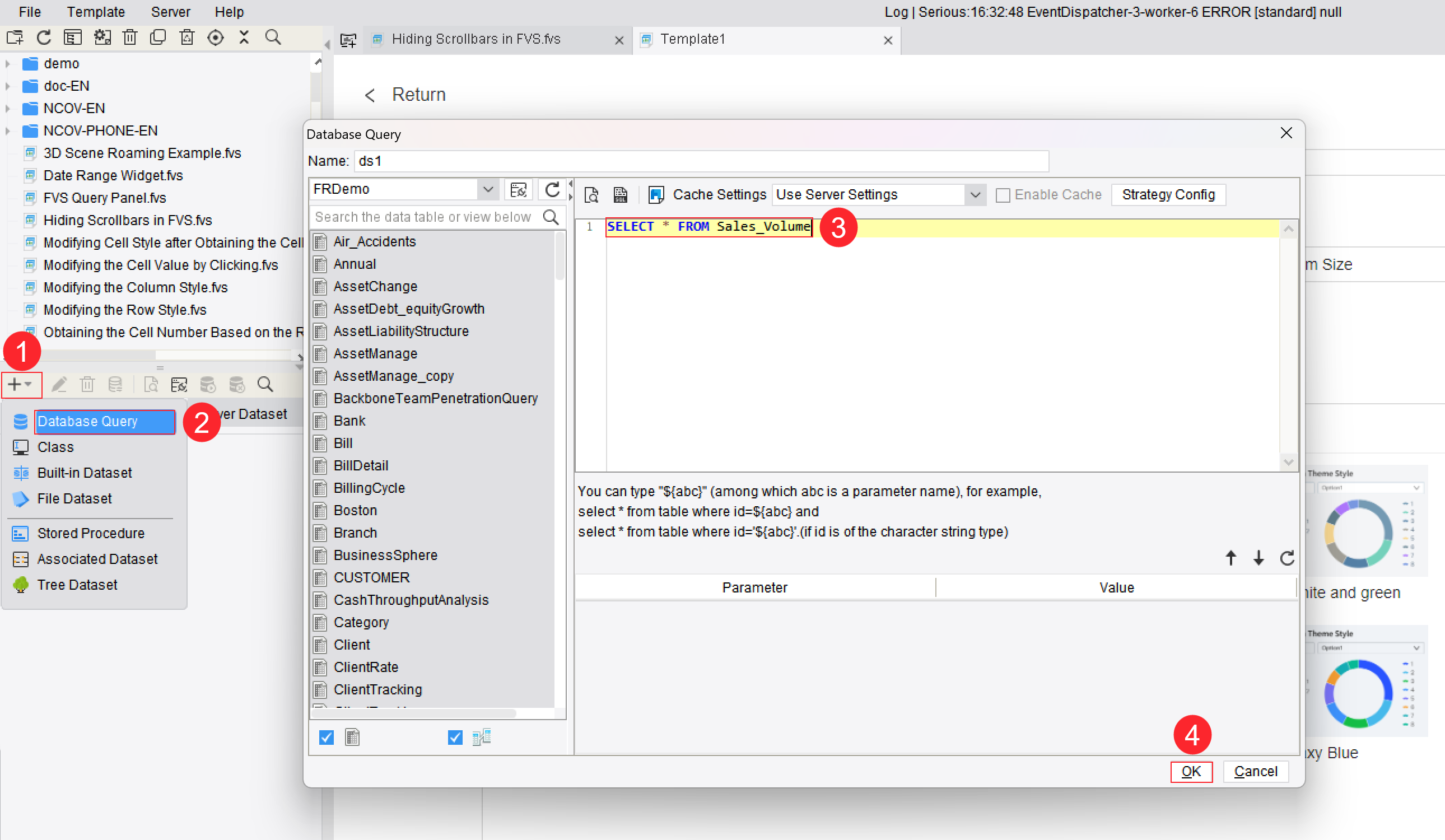 Hiding Table Component Scrollbars in FVS by JS-FineReport Help Document