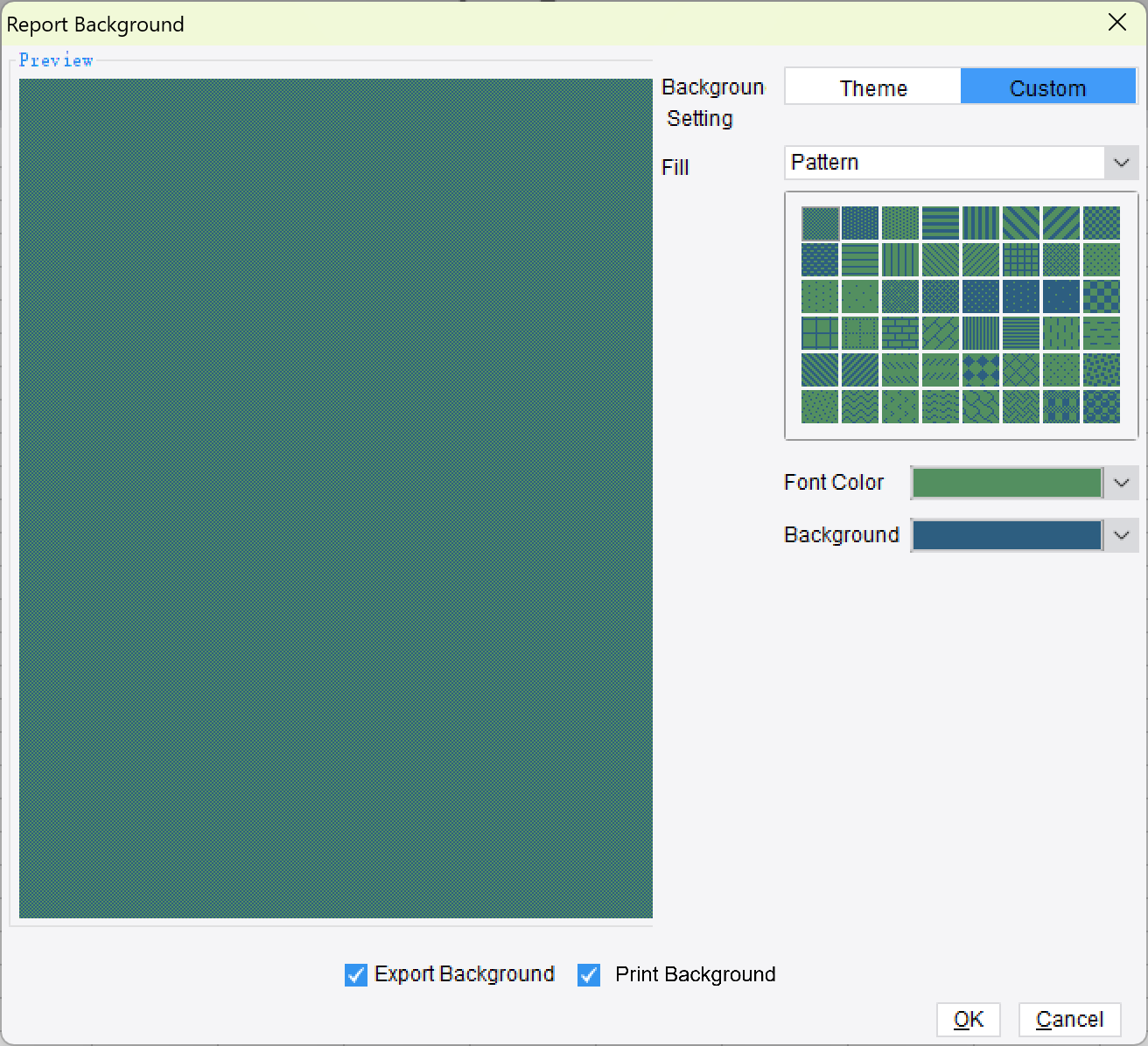 Report Background-FineReport Help Document
