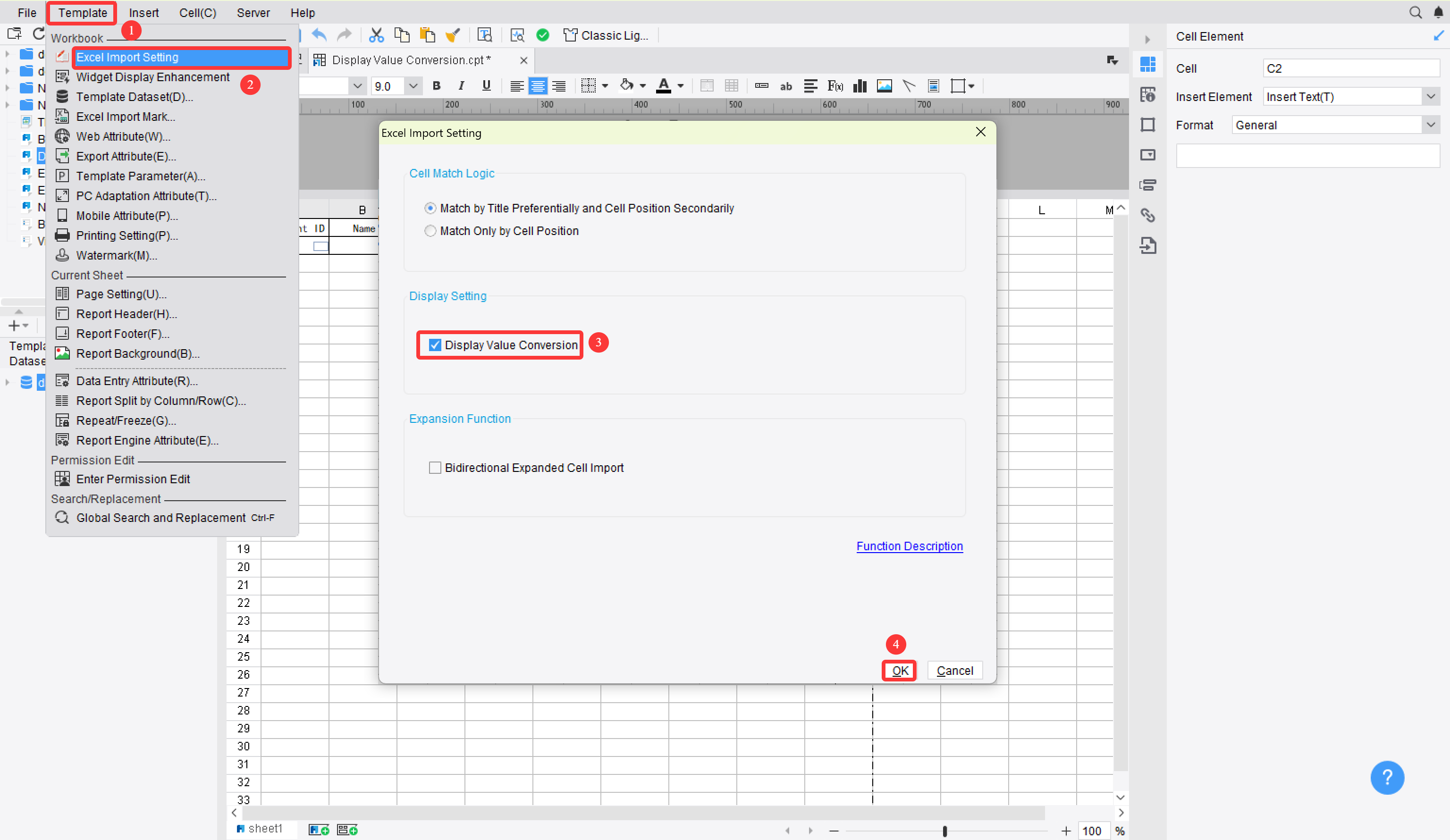 Display Value Conversion-FineReport Help Document