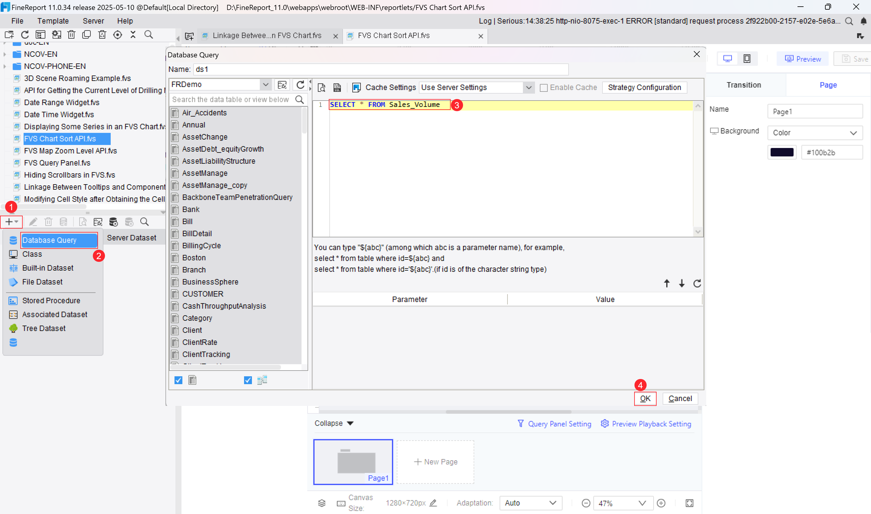 FVS Chart Sort API-FineReport Help Document