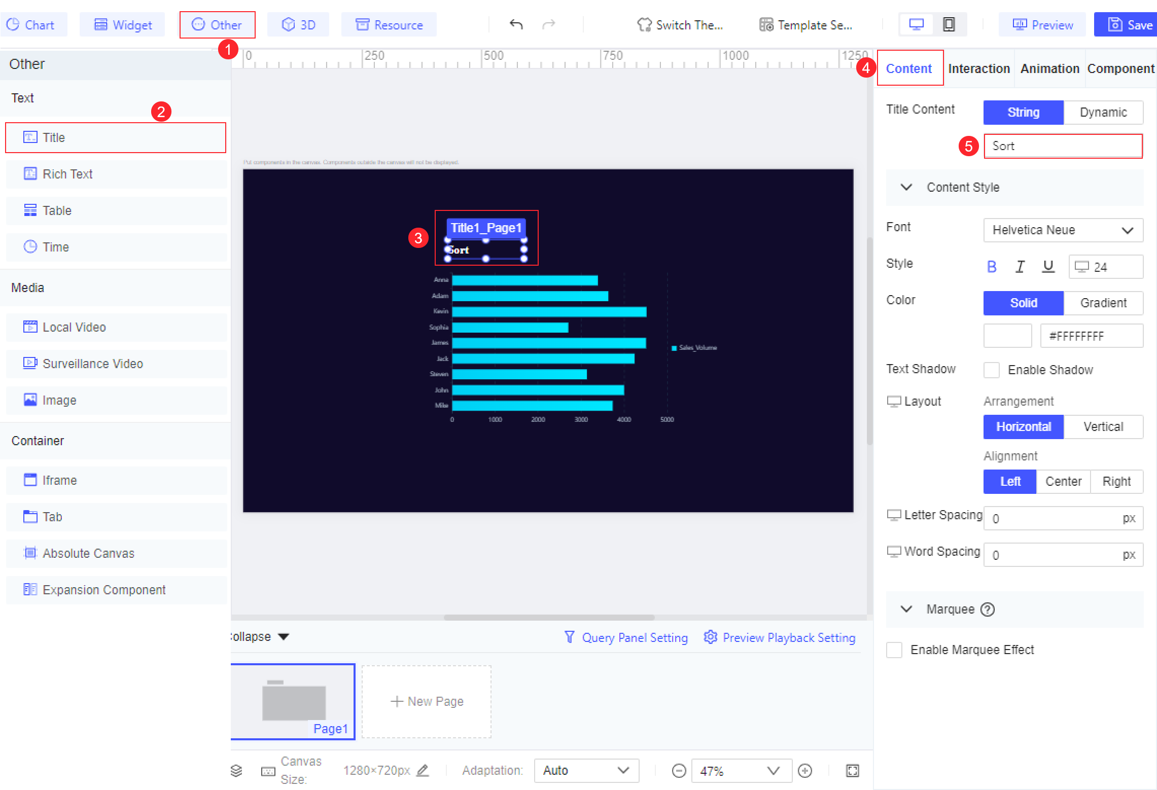 FVS Chart Sort API-FineReport Help Document