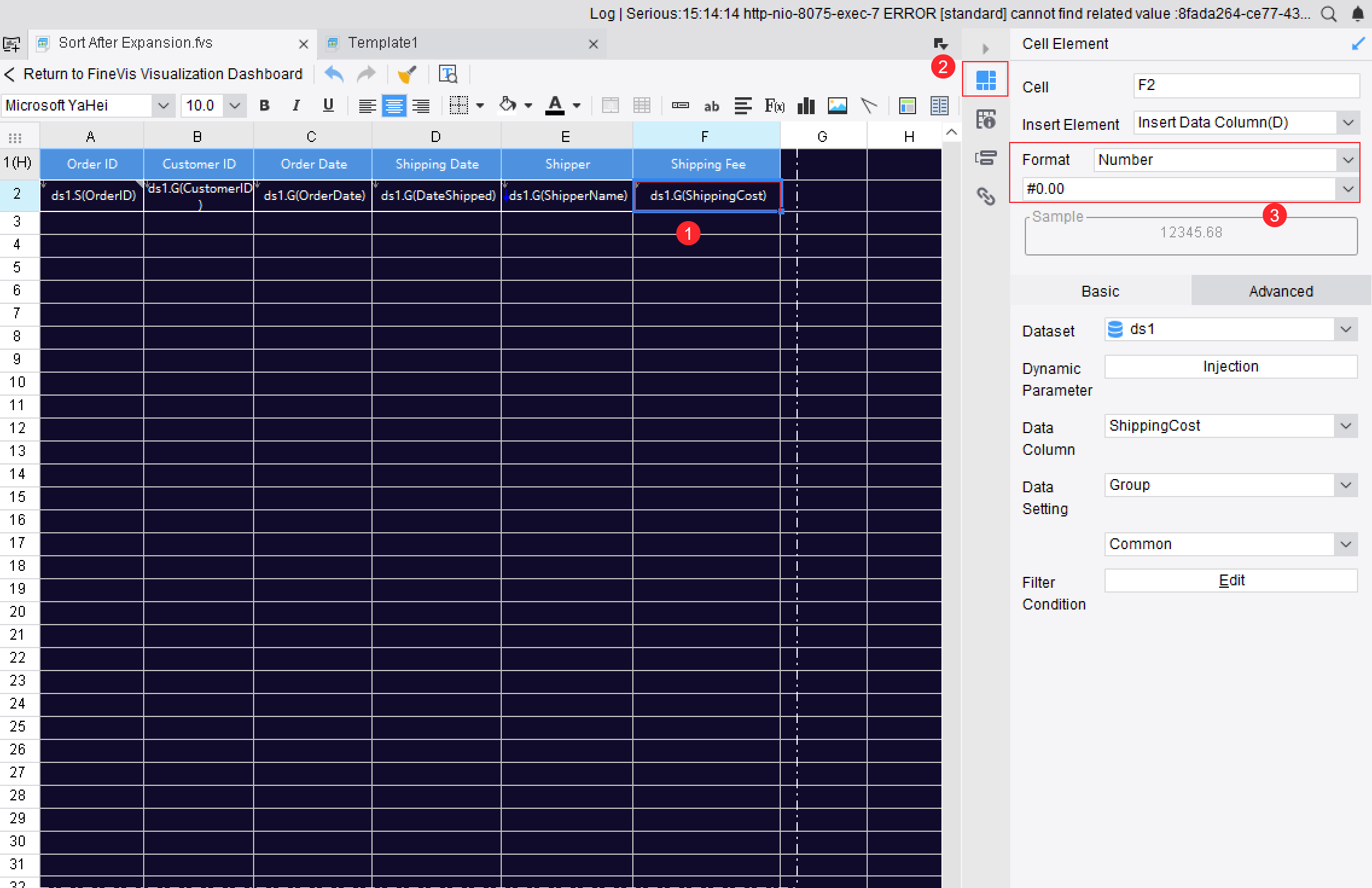 FVS Table Sort After Expansion-FineReport Help Document