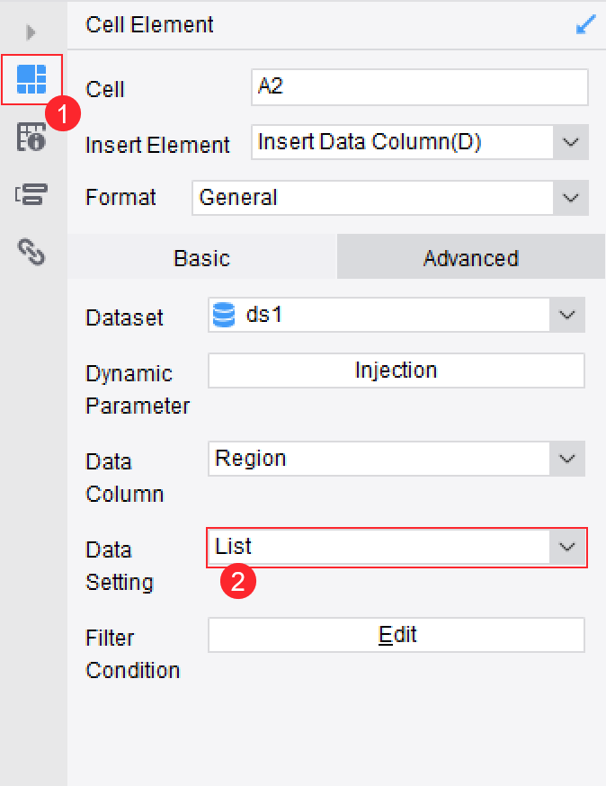 FVS Table Split Setting-FineReport Help Document