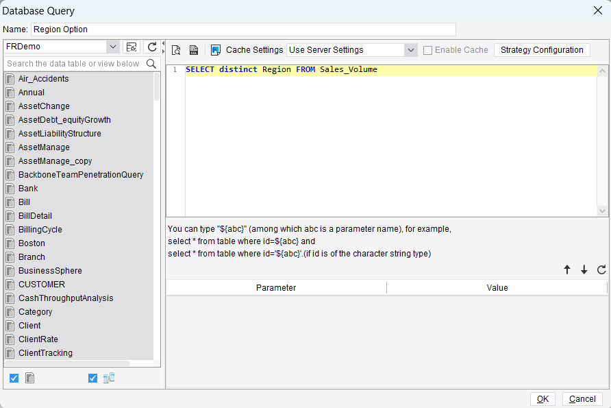 Parameter Linkage Among Drop-down Checkboxes by SQL Statements ...