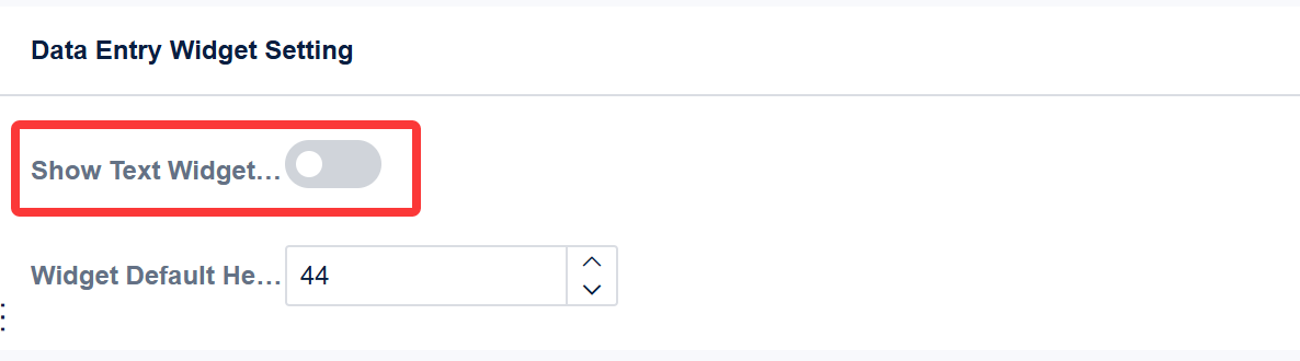 Data Entry Widget Setting-FineReport Help Document