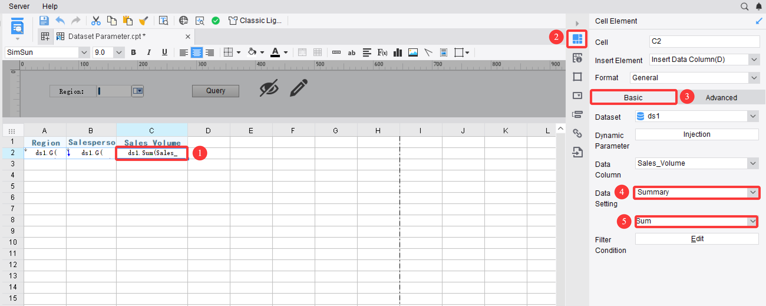 Dataset Parameter-FineReport Help Document