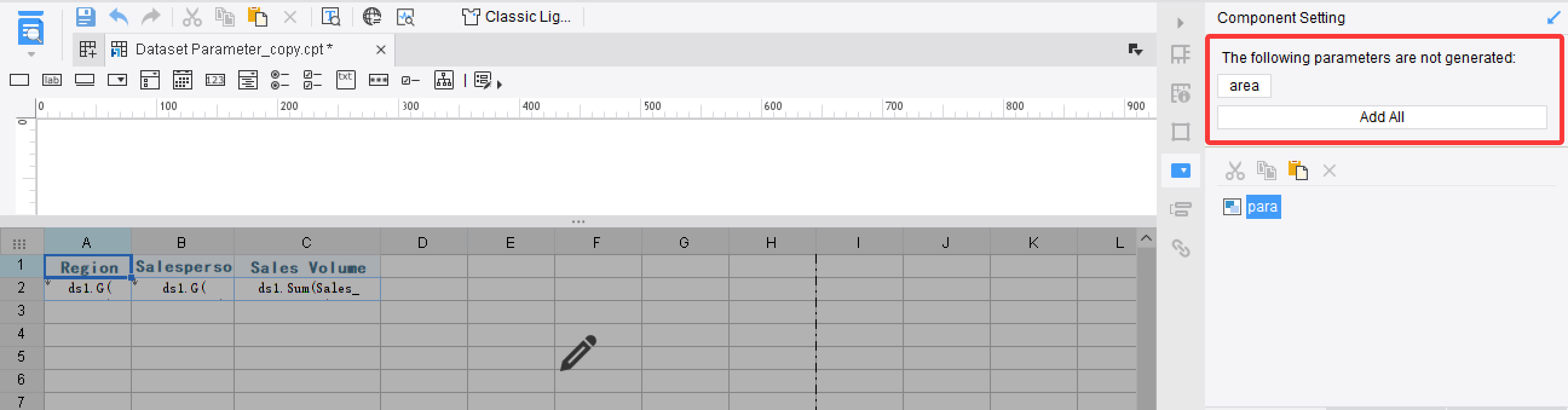 Dataset Parameter-FineReport Help Document
