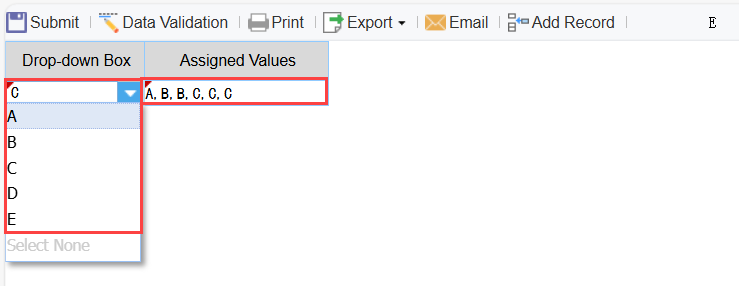 Assigning Multiple Values to a Text Box by JS-FineReport Help Document