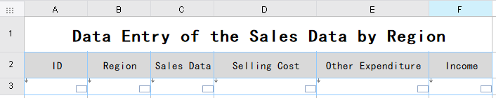 Copying and Pasting Excel Data to Data Entry Cells-FineReport Help Document