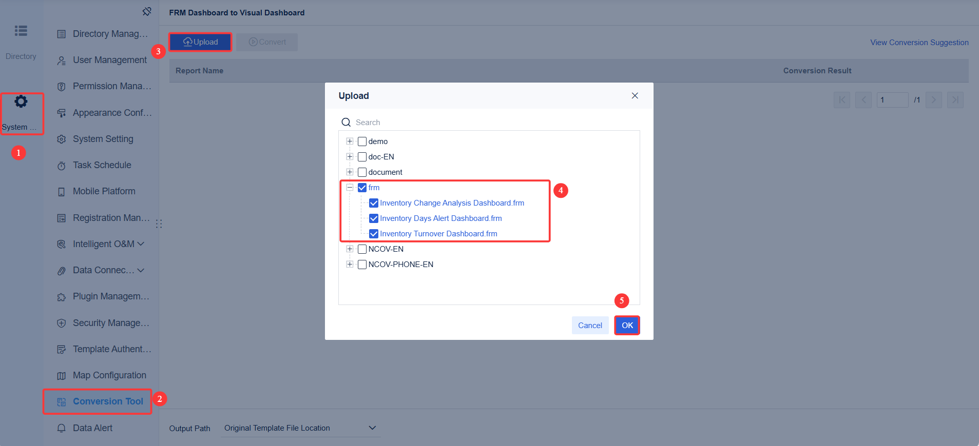 FRM to FVS Dashboard Conversion Tool-FineReport Help Document