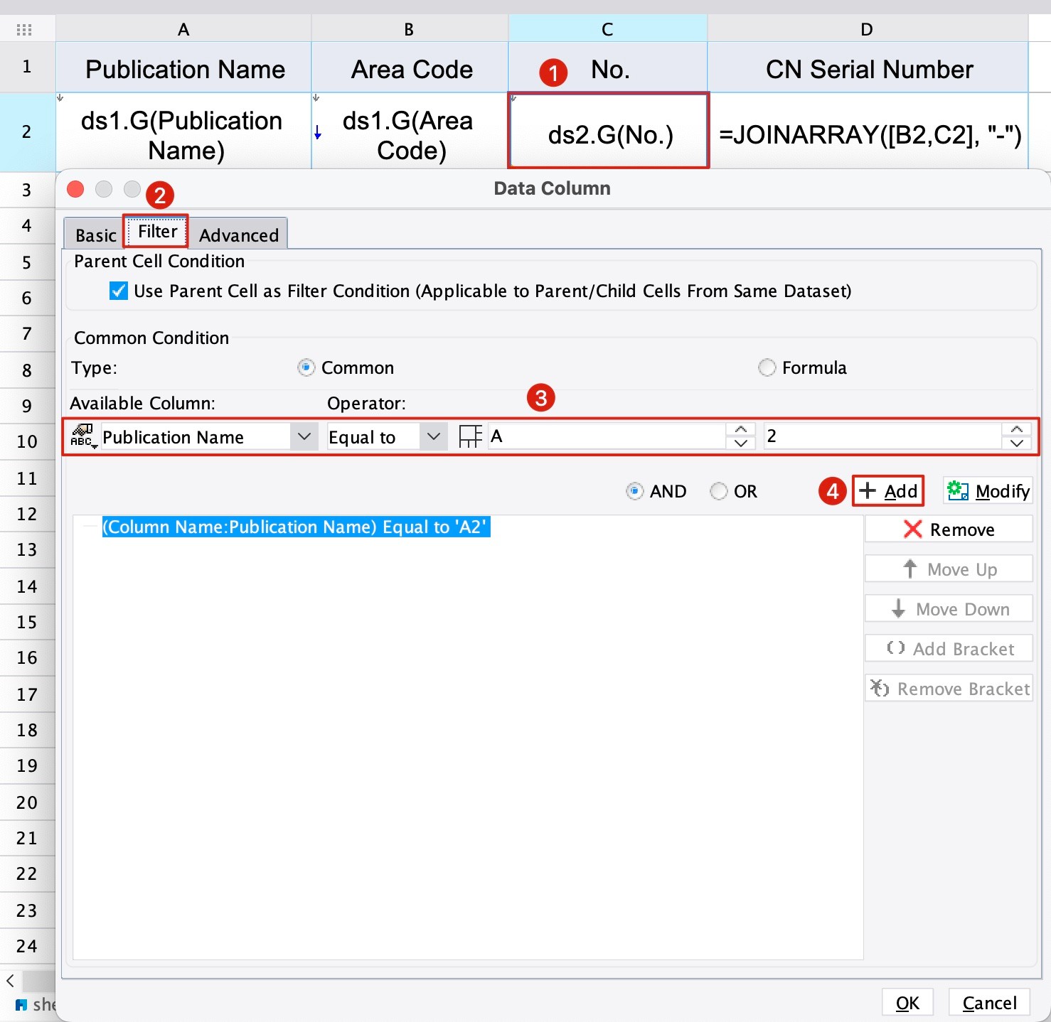 Dataset Association and String Joining-FineReport Help Document