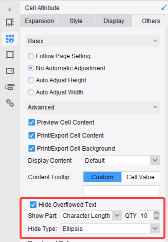 Cell Content Tooltip-FineReport Help Document