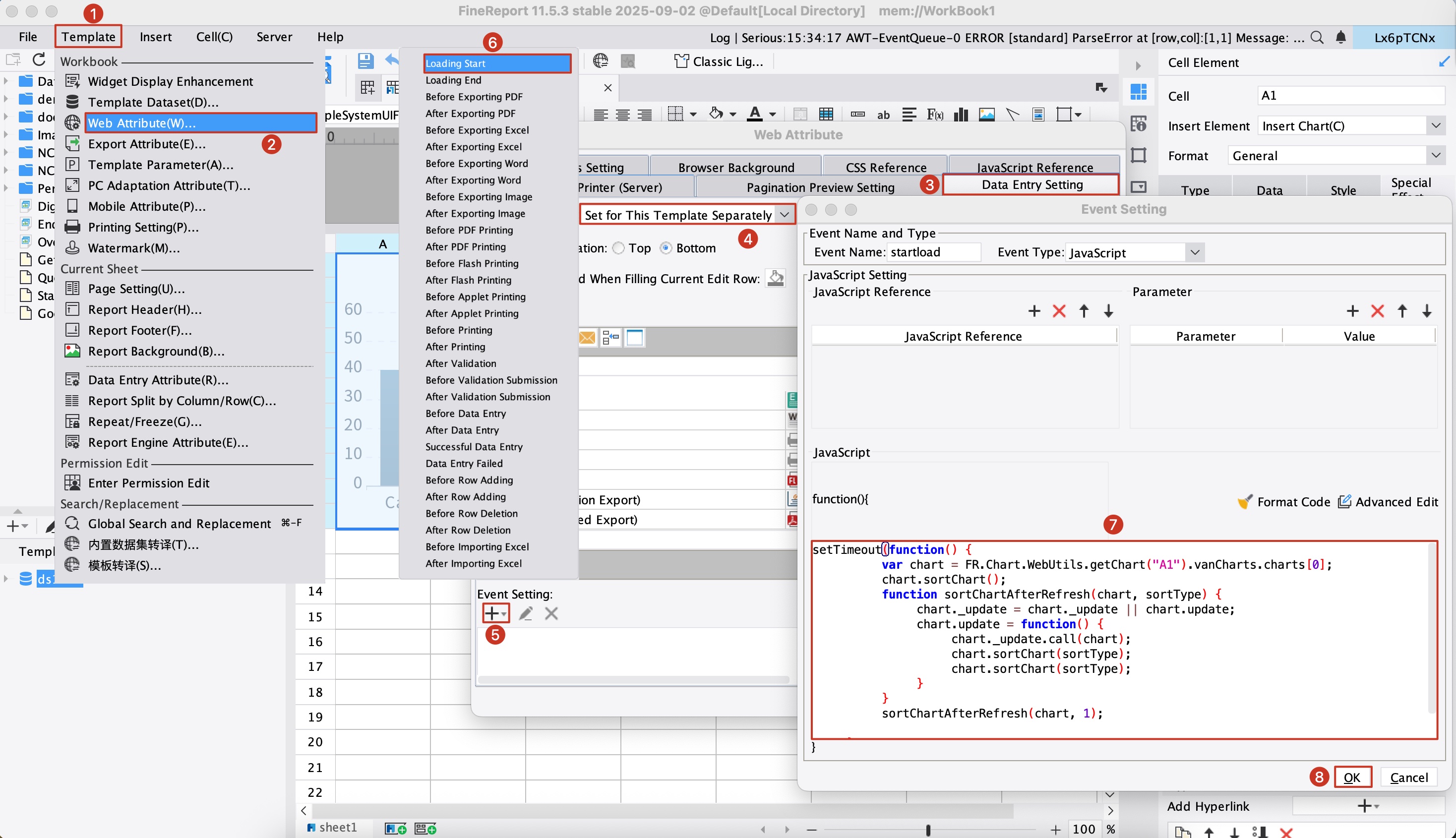 Automatic Sorting Refresh After Chart Data Update-FineReport Help Document