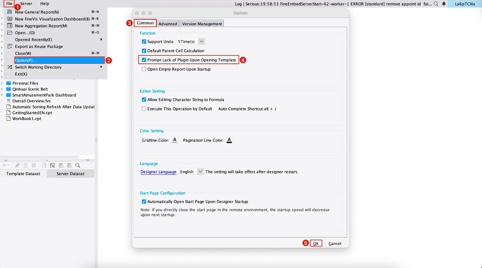 Missing Template Plugin Detection-FineReport Help Document