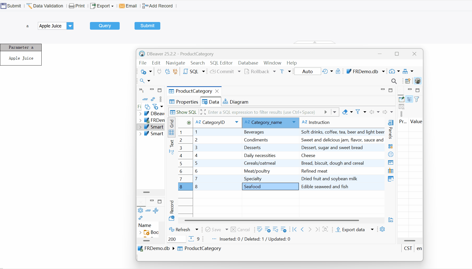 Submission Failure of Modified Parameter Panel Widget Values to the ...