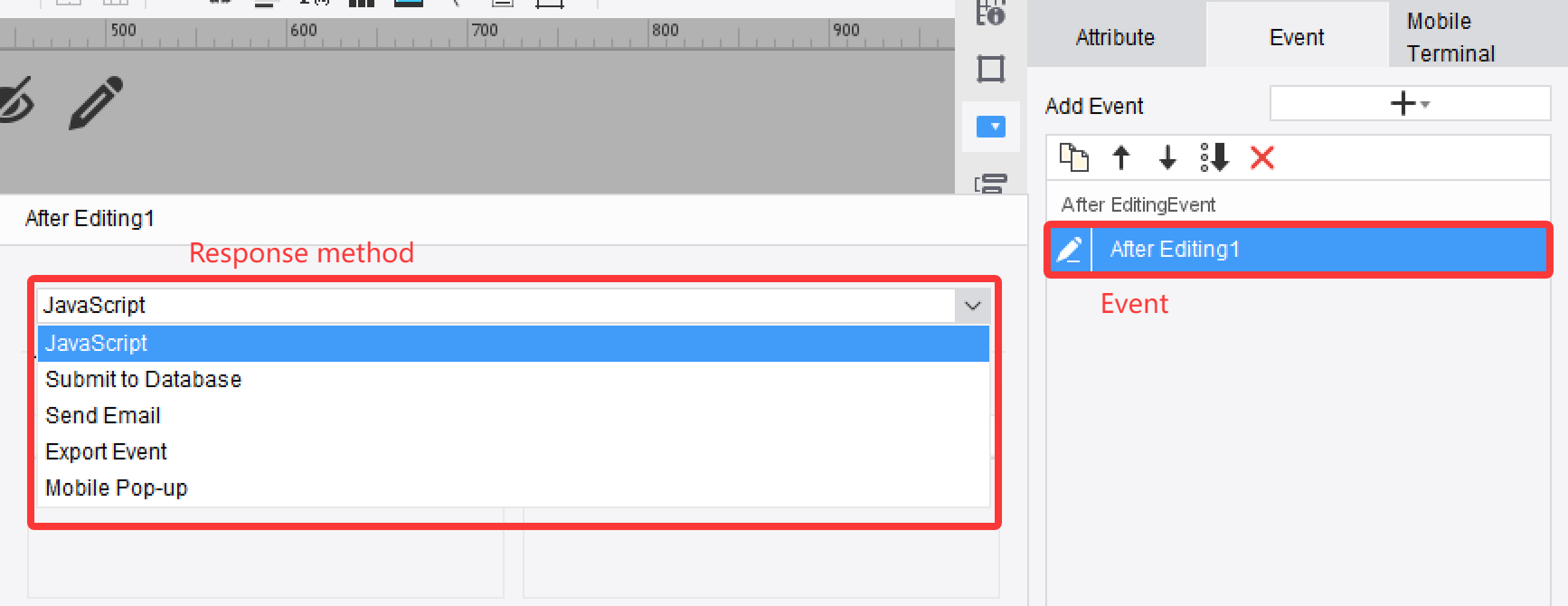 Event Response Method-FineReport Help Document