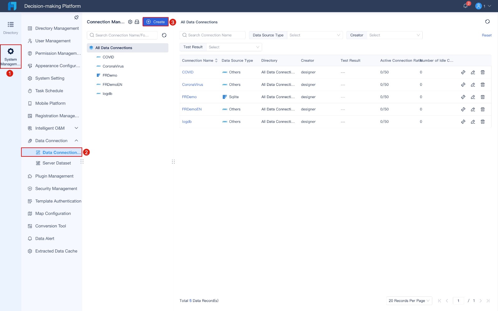 [Platform] Data Connection to Dremio-FineReport Help Document
