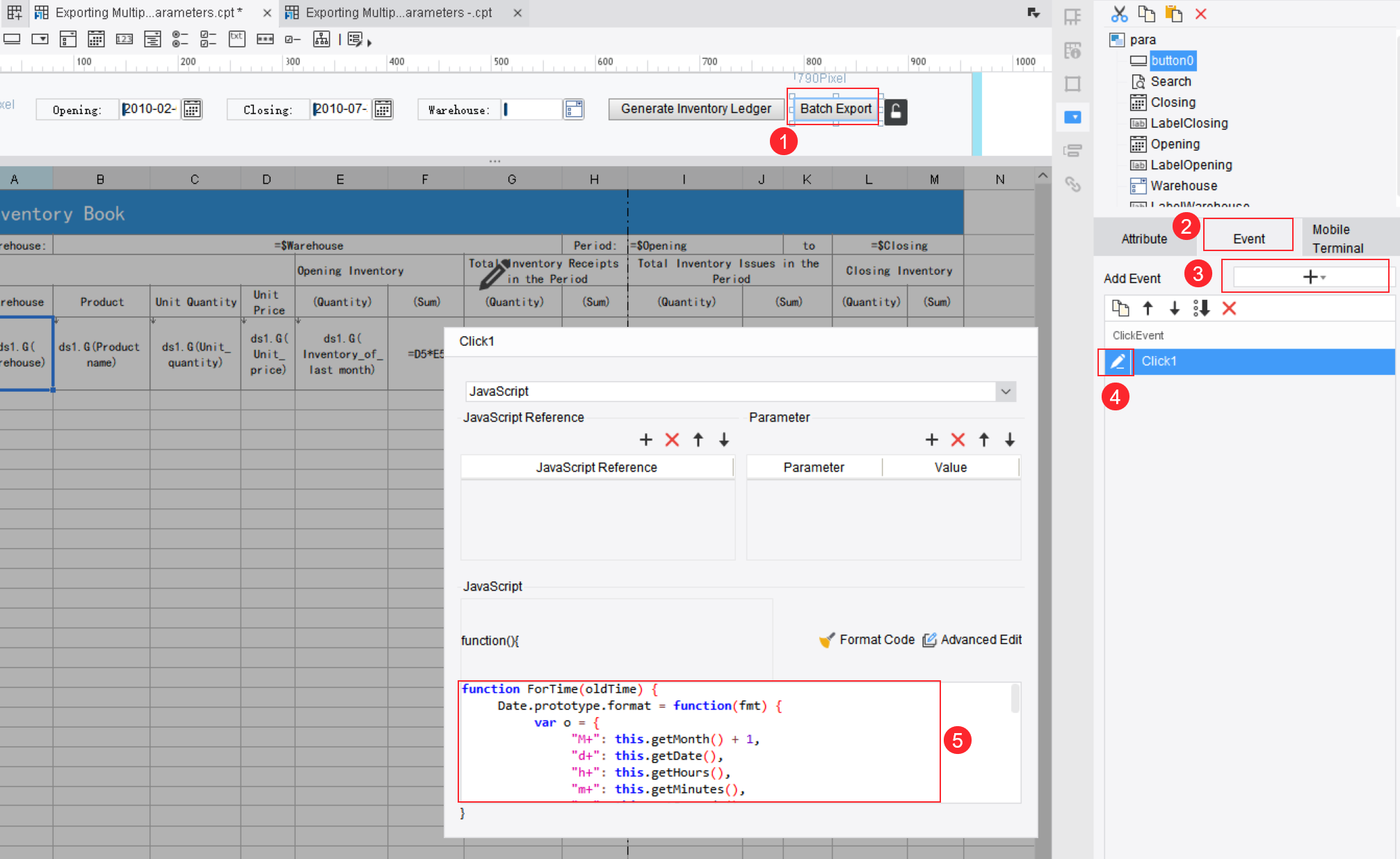 Exporting Multiple Files in Batches Based on Parameters-FineReport Help ...