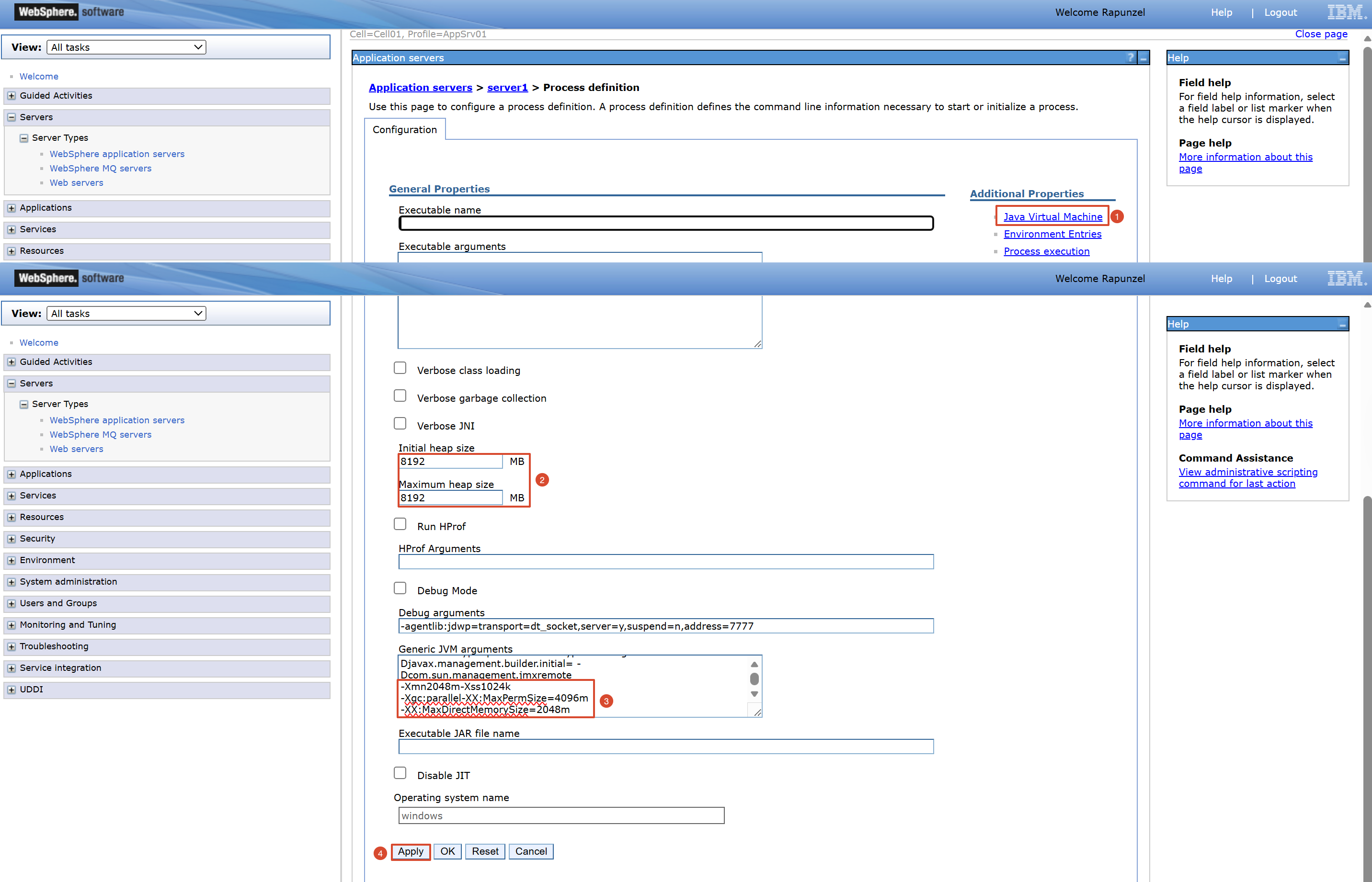 Modifying WebSphere Server Configuration-FineReport Help Document