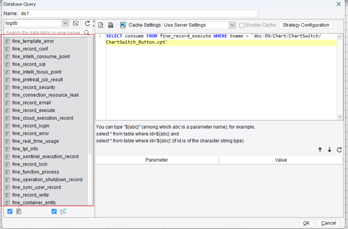 Log Database LogDB-FineReport Help Document