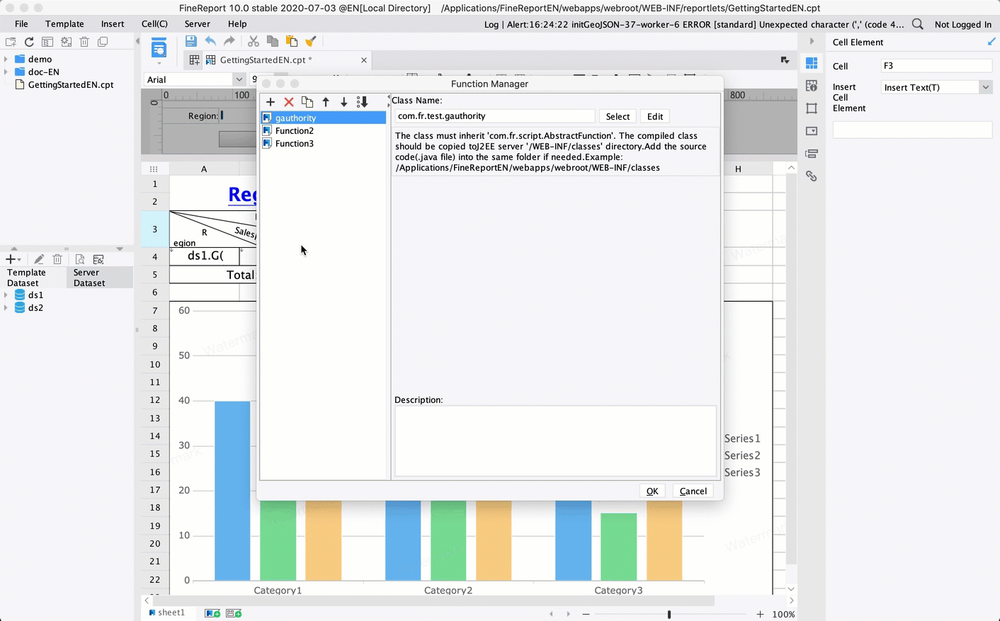 Function Manager-FineReport Help Document