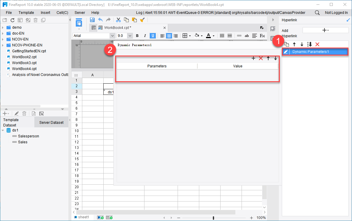 Dynamic Parameter-FineReport Help Document