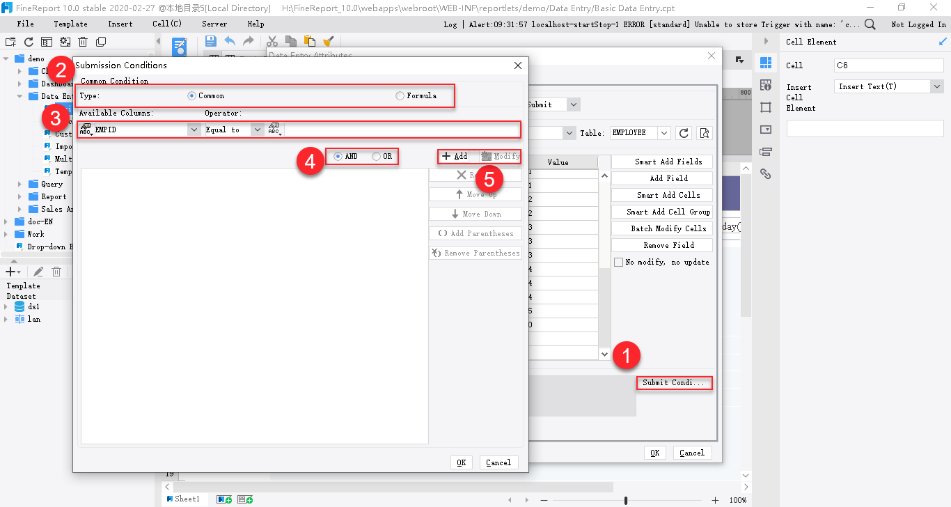 Data Entry Attributes-FineReport Help Document