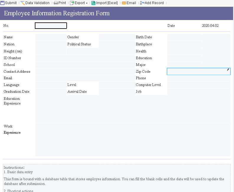 Data Entry Attributes-FineReport Help Document