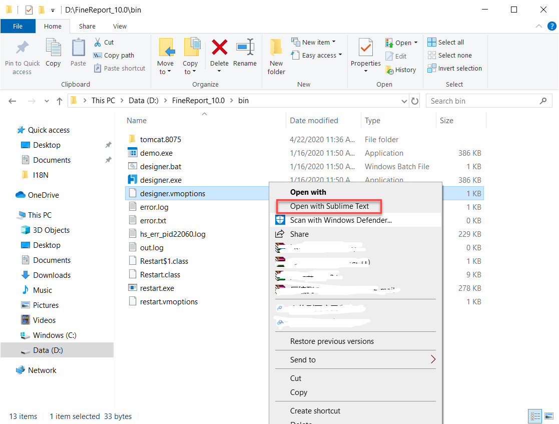 Report Designer Memory Settings-FineReport Help Document
