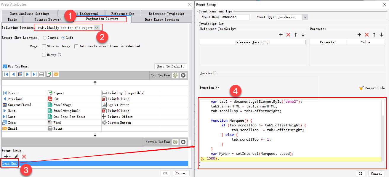 JS Marquee-like Content Scrolling-FineReport Help Document