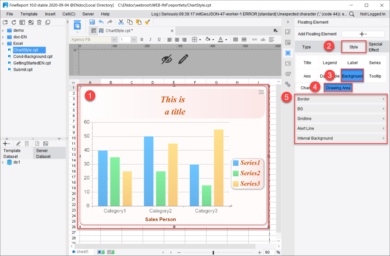 Chart Background-FineReport Help Document