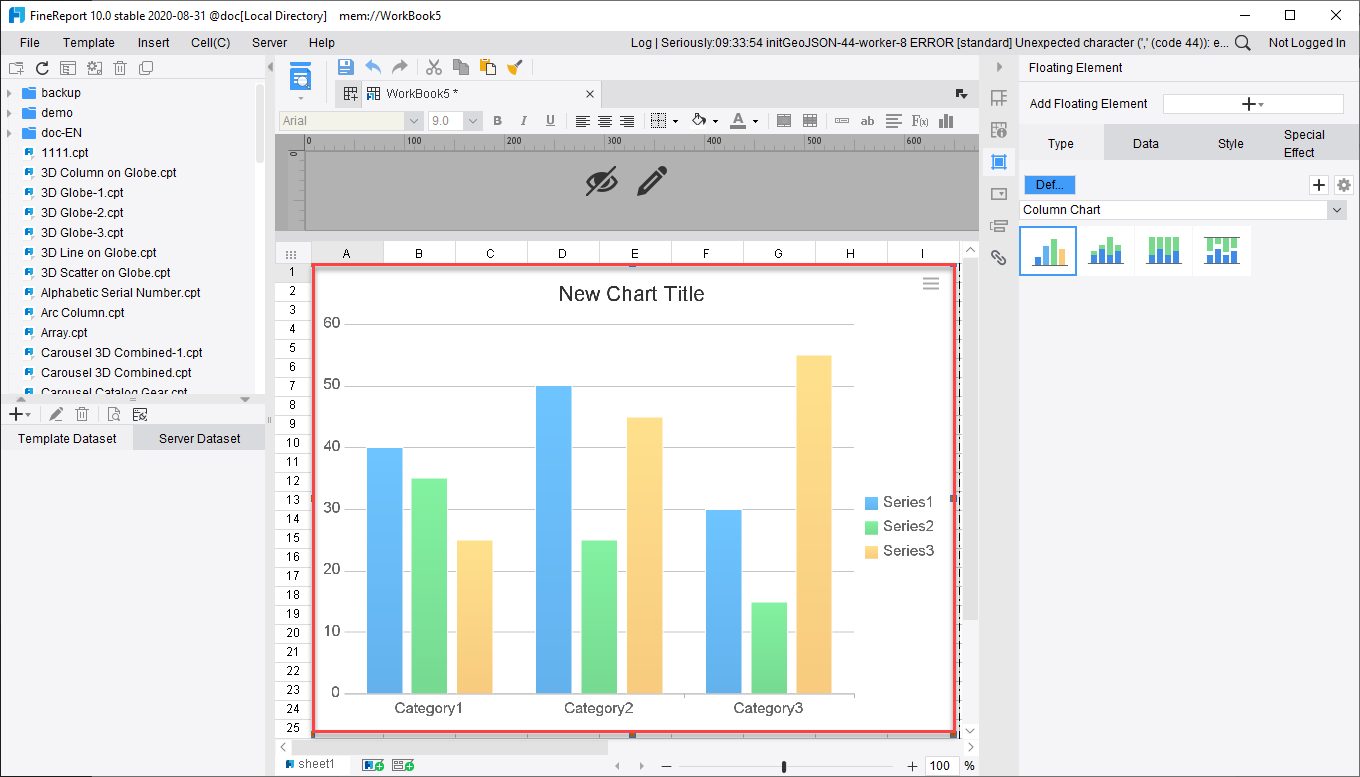 Chart Custom Flashing Animation-FineReport Help Document
