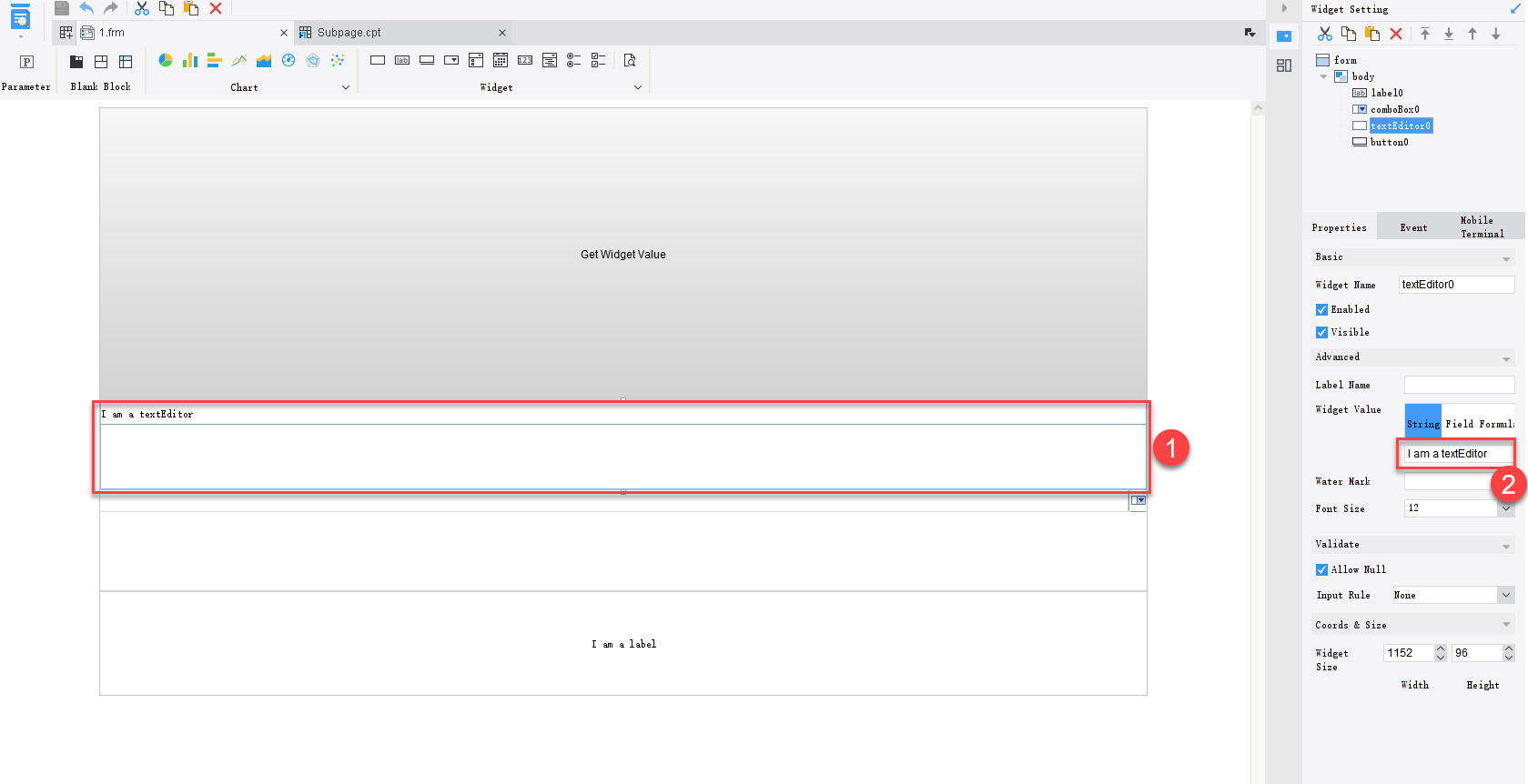 JS Report Button Control Gets Other Control Values-FineReport Help Document