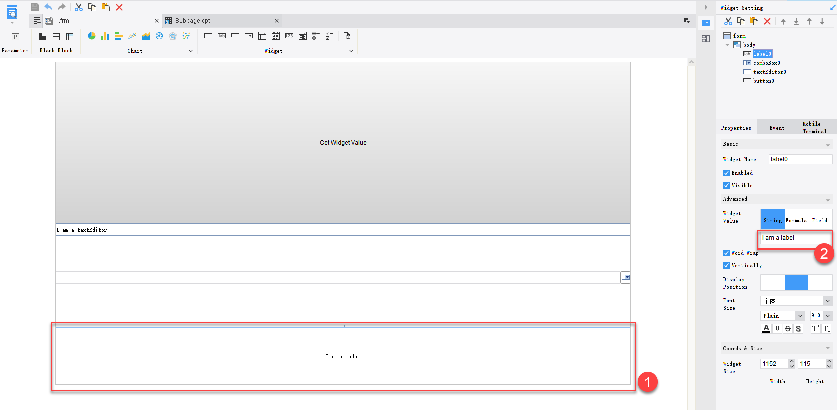 JS Report Button Control Gets Other Control Values-FineReport Help Document