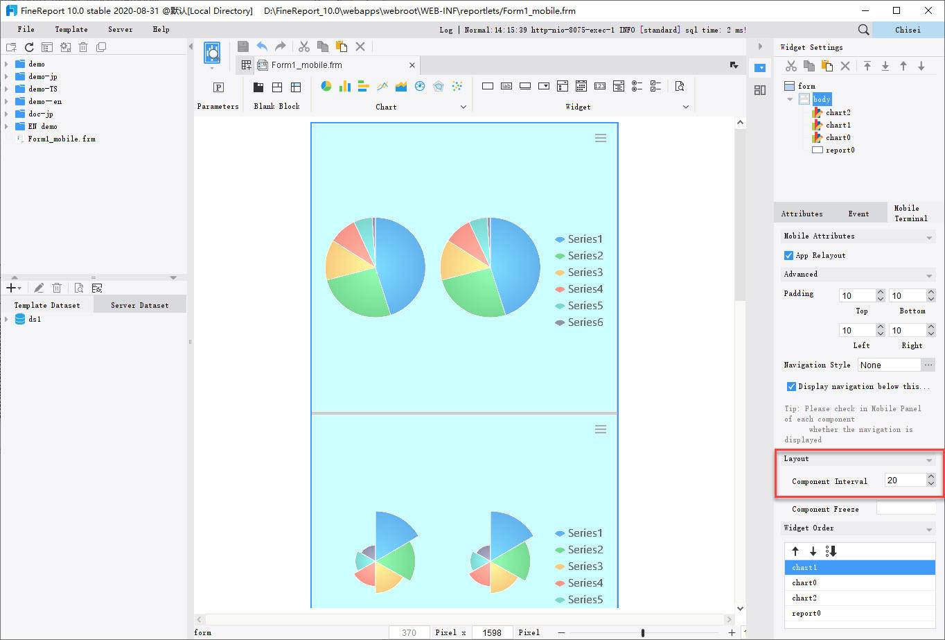 Report Module Mobile Mobile Report Re-layout-FineReport Help Document