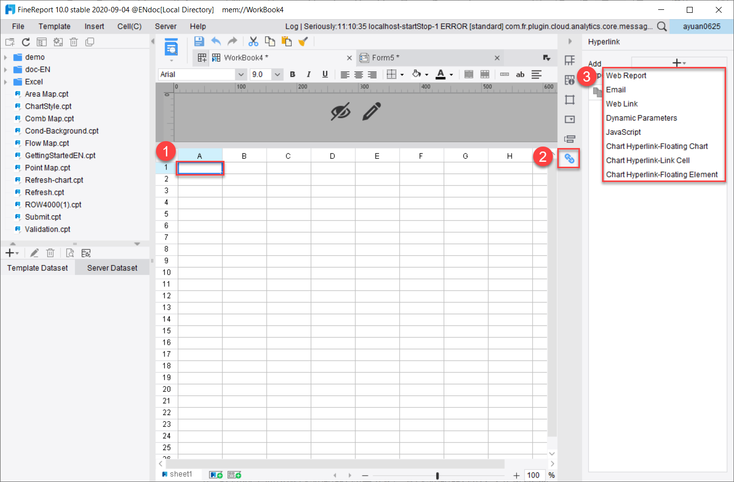 Difference Between Chart Hyperlink and Cell Hyperlink-FineReport Help ...