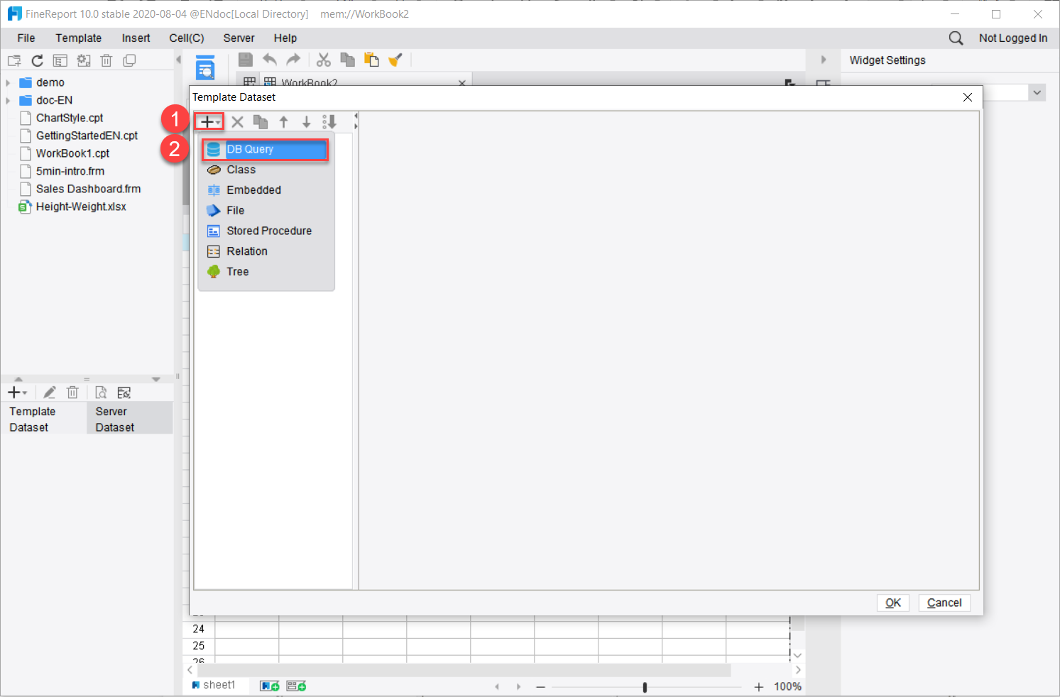 Template Dataset-FineReport Help Document
