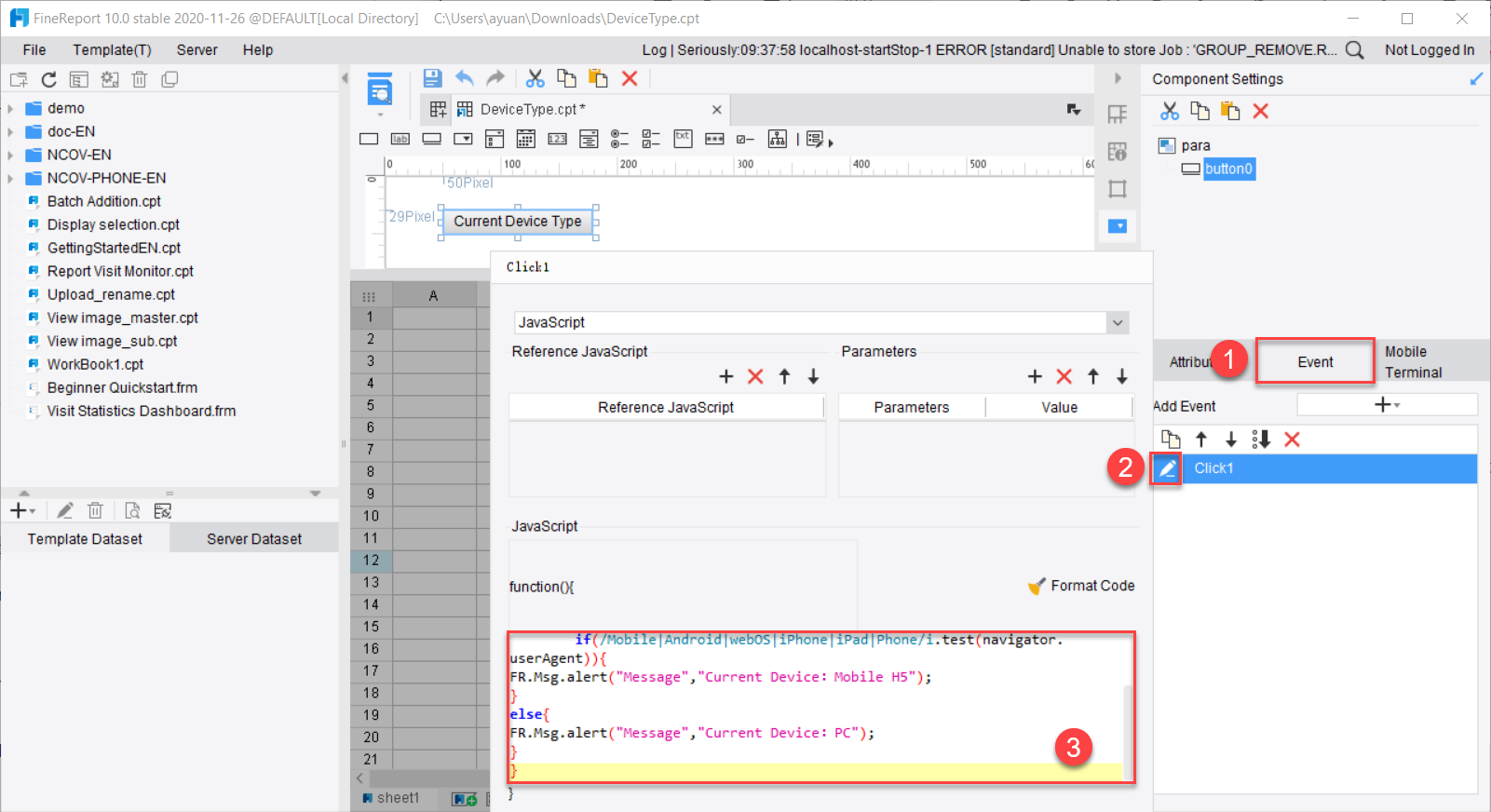 javascript-finereport help document Images High... JS デバイスタイプを取得する- FineReport Help Document