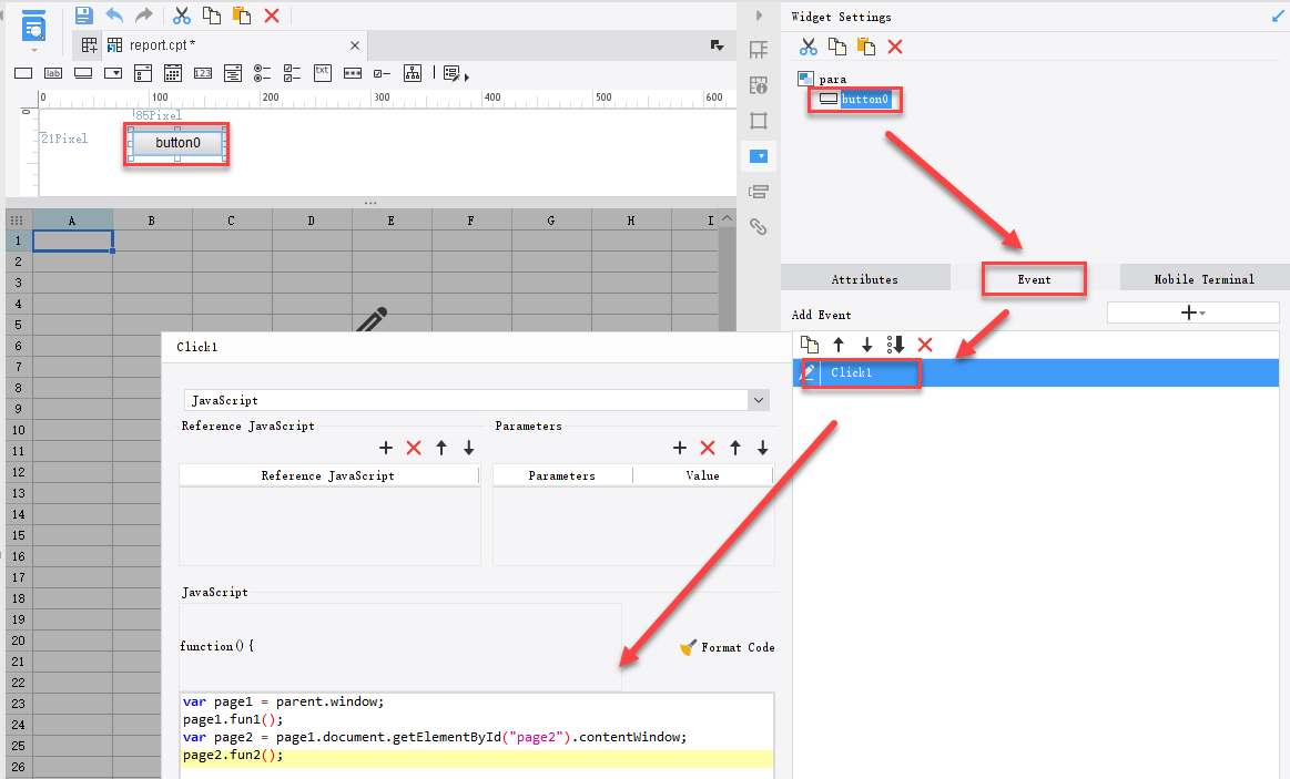 javascript-finereport help document Images High... JS Call webpage methods in the report-FineReport Help Document